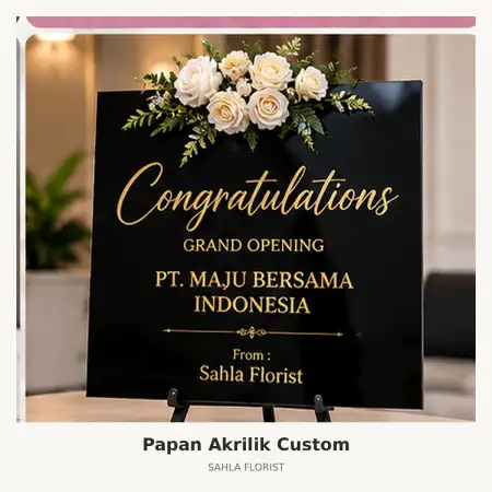 Papan Bunga Akrilik Hulu Sungai Tengah